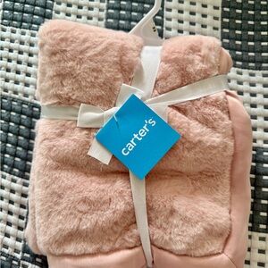 Carter's Soft Pink Plush Blanket